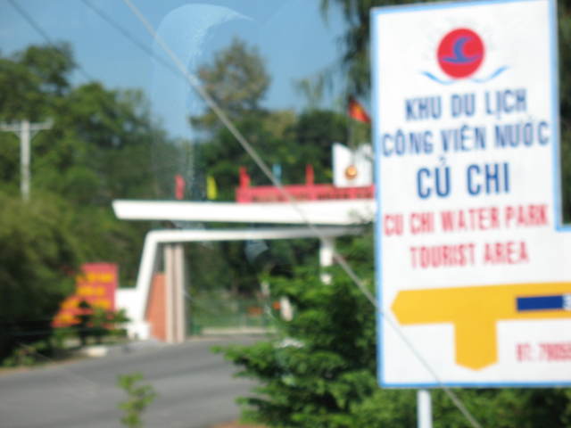 Entrance to the Cu Chi base camp-2006 when I returned to Saigon- Cu Chi and Cambodia,Still a military post